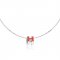 Hermes Cage d'H Necklace Red in Lacquer With Gold